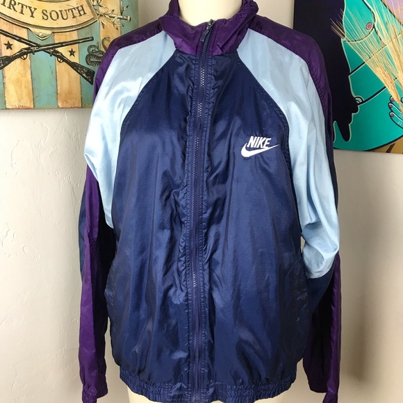 blue and purple nike jacket
